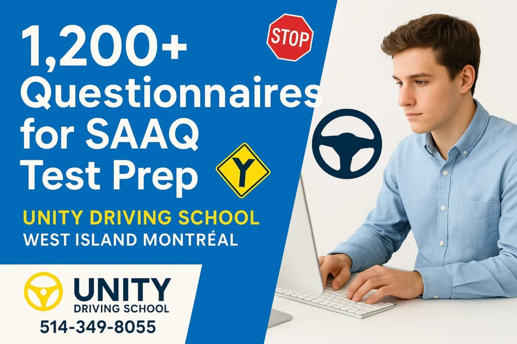 Unity Driving School SAAQ test