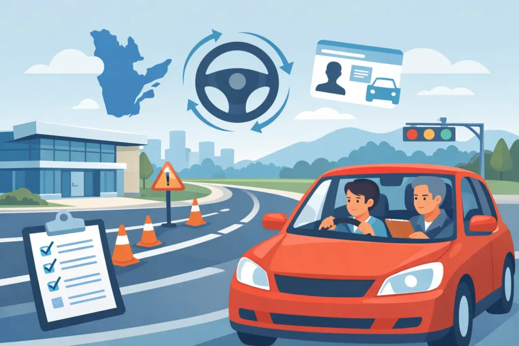 Mock Driving Test Practice for the SAAQ Road Test